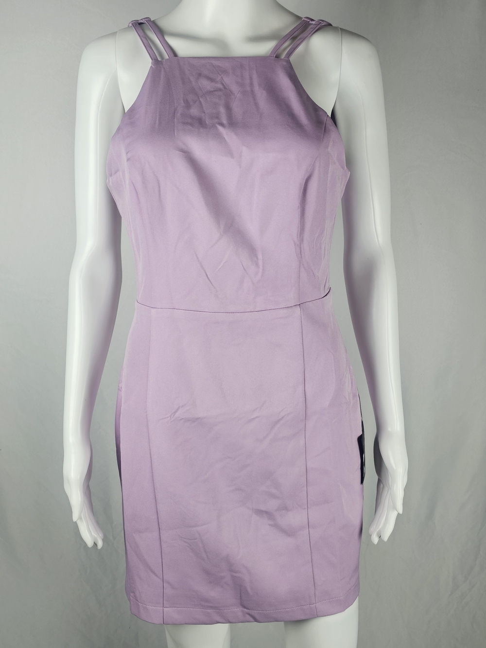 Lulu's Lilac Double-Strap Mini Dress